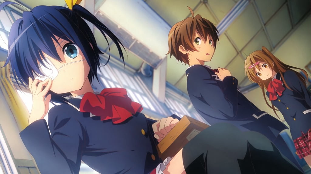 Image showing main character from Chuunibyou which is 10th best romance anime of all time