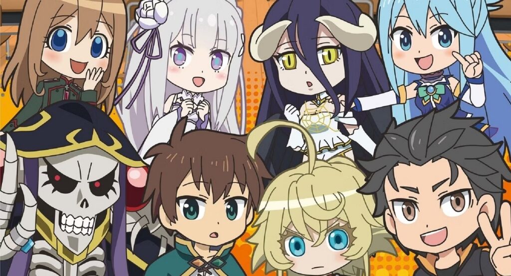 Isekai Quartet is one of the top 10 comedy anime