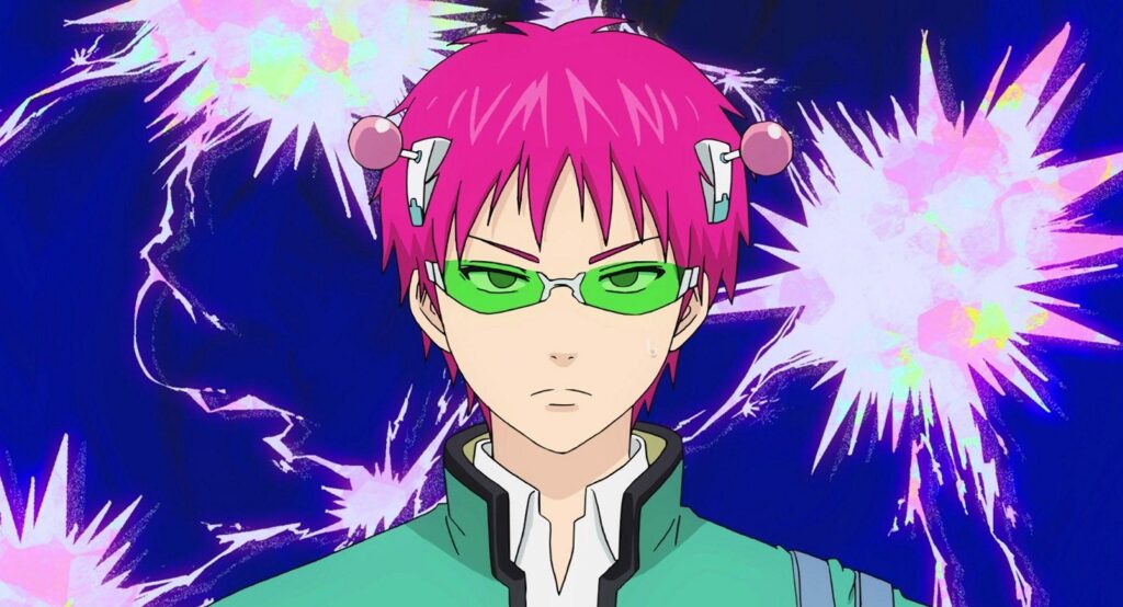 Saiki using his psychic powers.