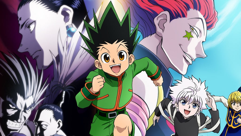 The image shows hunter x hunter 