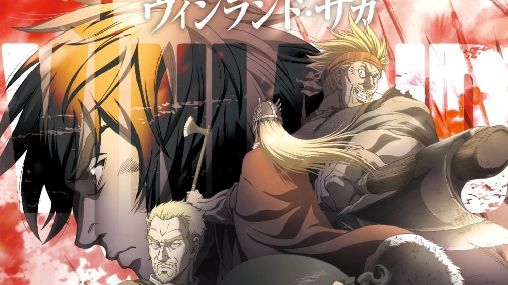 The image shows vinland saga adventure anime