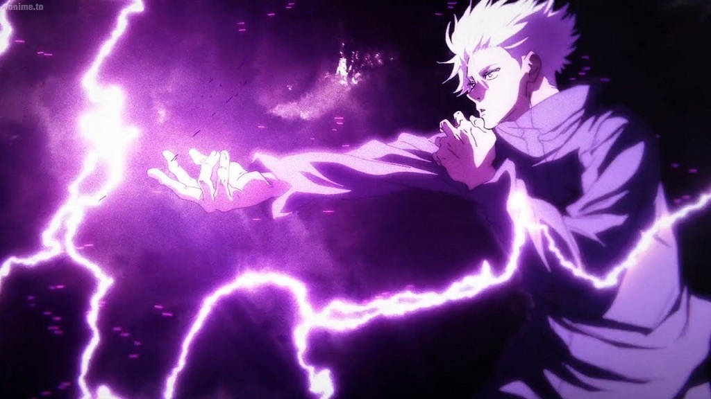 Image showing Gojo Satoru's Hollow purpule ability